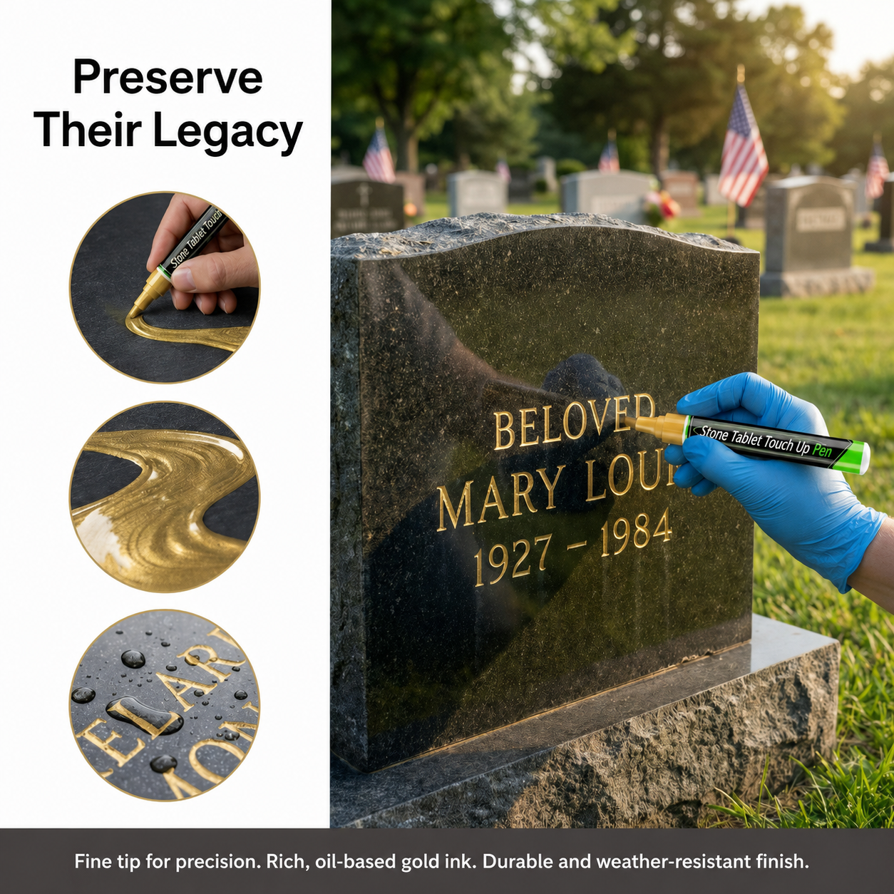 Memoria™ Gold Memorial Pen (Set of 2)