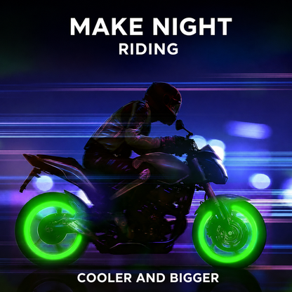 Illuminated Valve Caps for Night-Time Drivers
