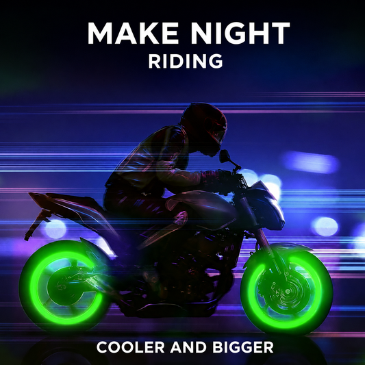 Illuminated Valve Caps for Night-Time Drivers