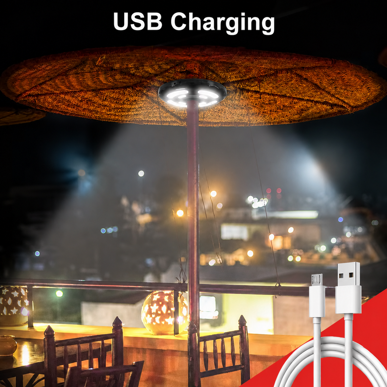Luminus – Parasol Light with 28 LEDs