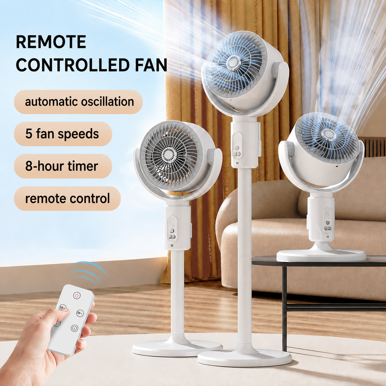 Motorised Standing Fan