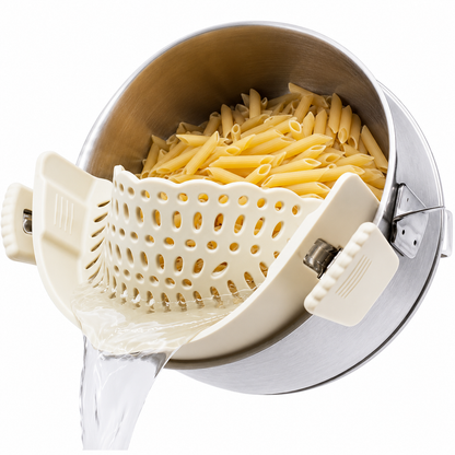Strainer Attachment for Pots and Pans