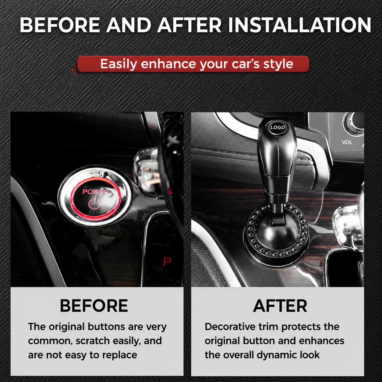 Car Logo Start Lever