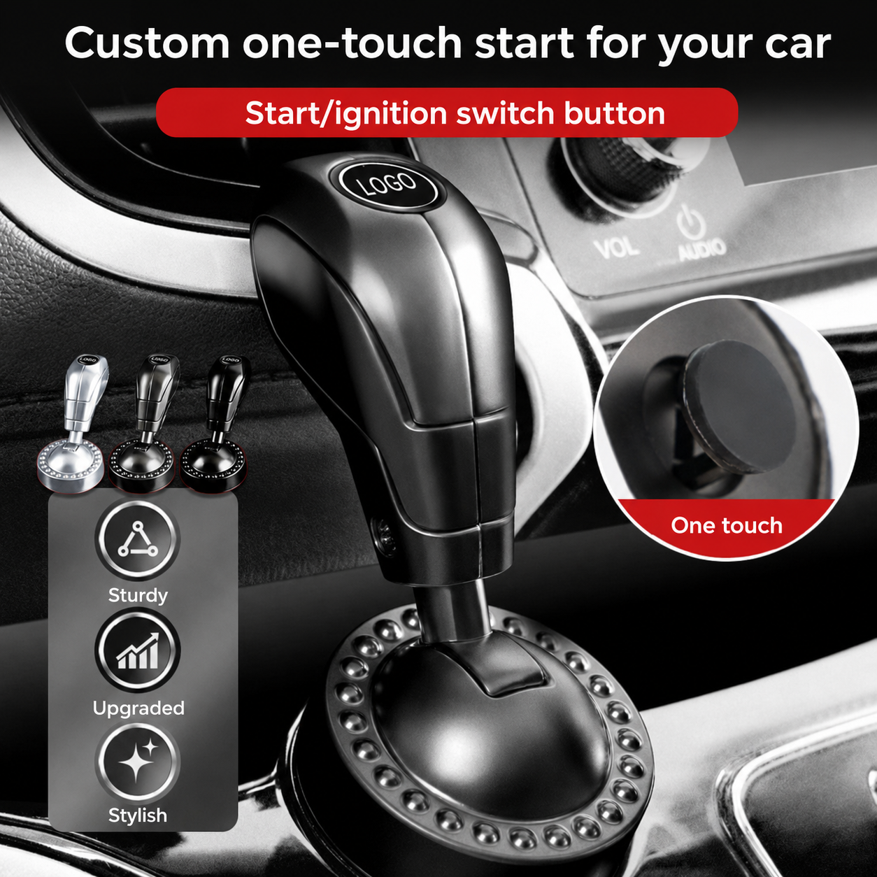 Car Logo Start Lever