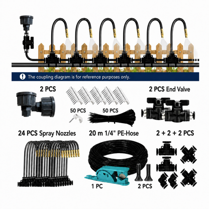 Irrigation System: Hose & Valve Set