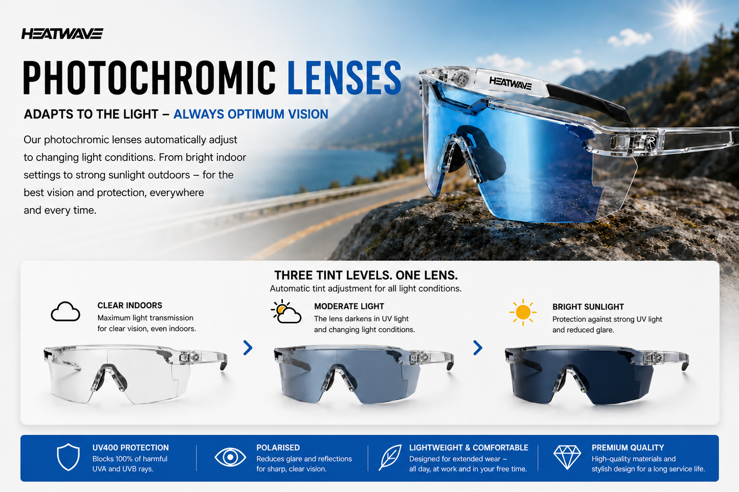 Sunglasses with Adaptive Lenses