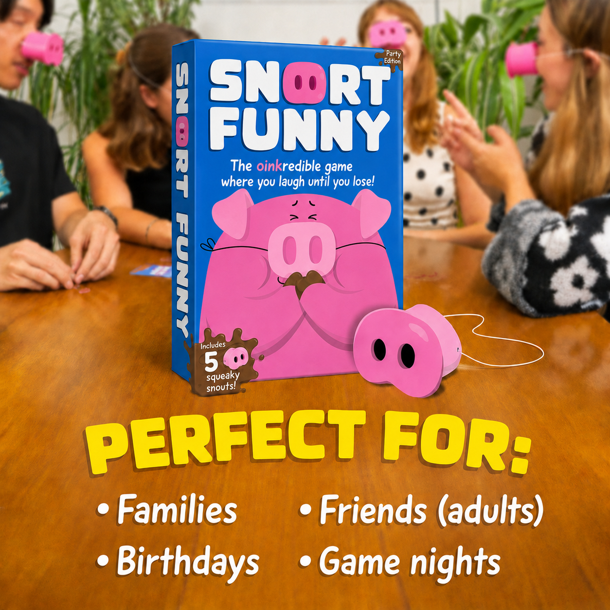 Pigsniff – The Game Where Laughing Is Forbidden
