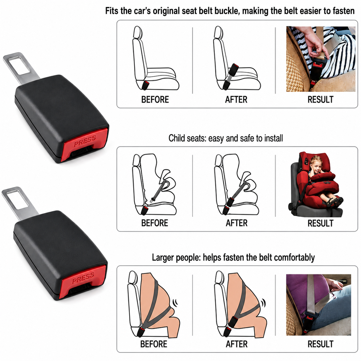 Car Seat Belt Extender