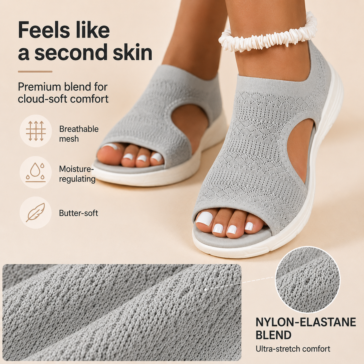 Comfortable, Breathable Flat Sandals