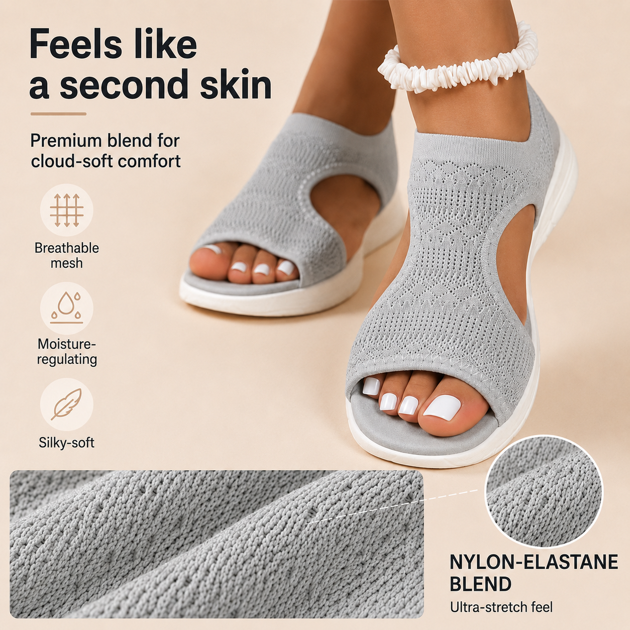 Comfortable, Breathable Flat Sandals