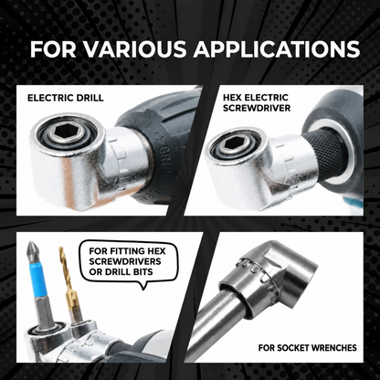 Set of 2 Angle Drill Adapters