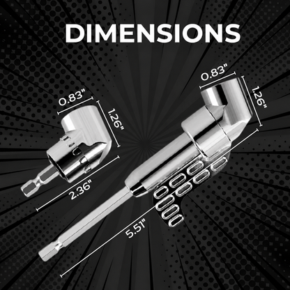 Set of 2 Angle Drill Adapters