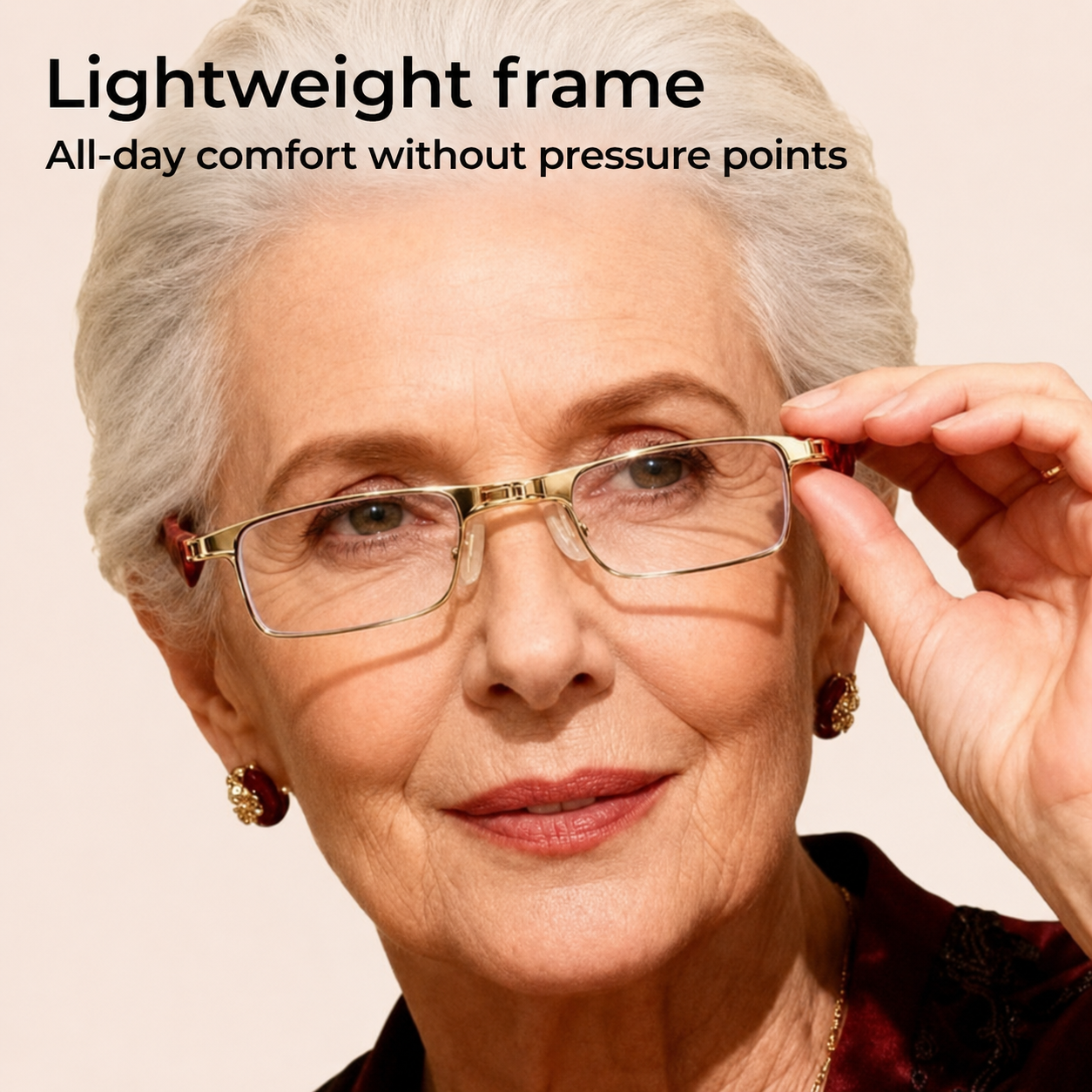Foldable Reading Glasses with Blue Light Filter and Case