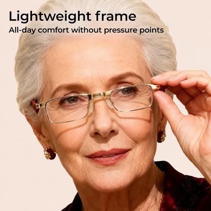 Foldable Reading Glasses with Blue Light Filter and Case