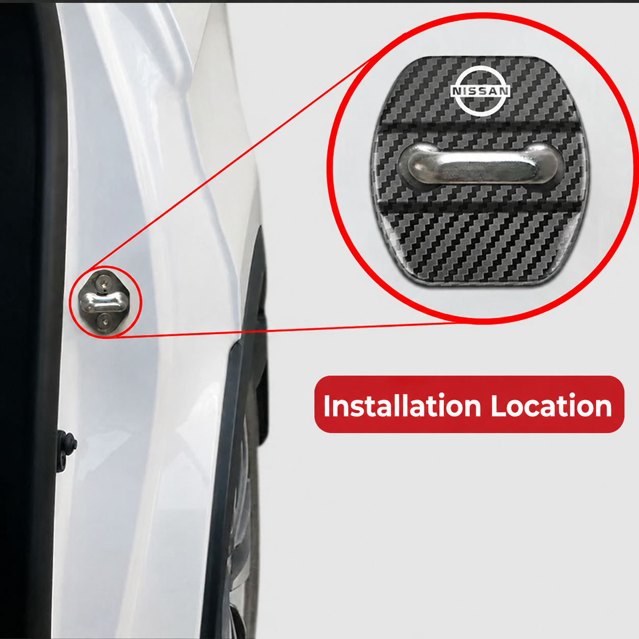 Car Door Lock Protective Pads | 4 Pieces