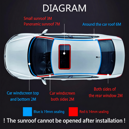 Cut-to-Size Rubber Car Sealing Strip
