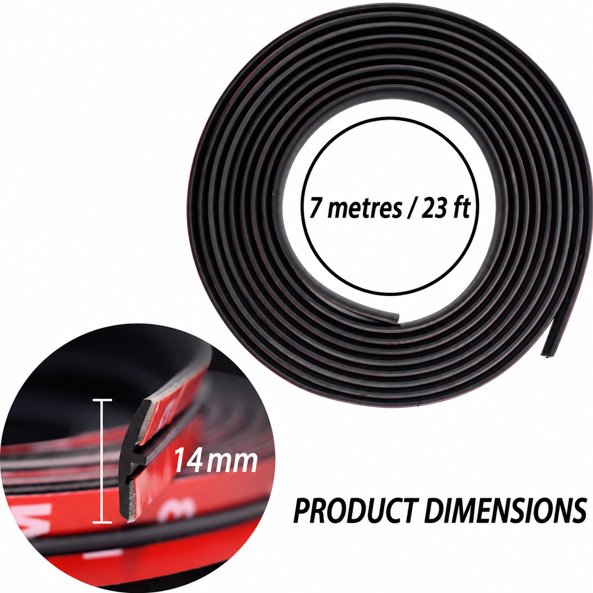 Cut-to-Size Rubber Car Sealing Strip