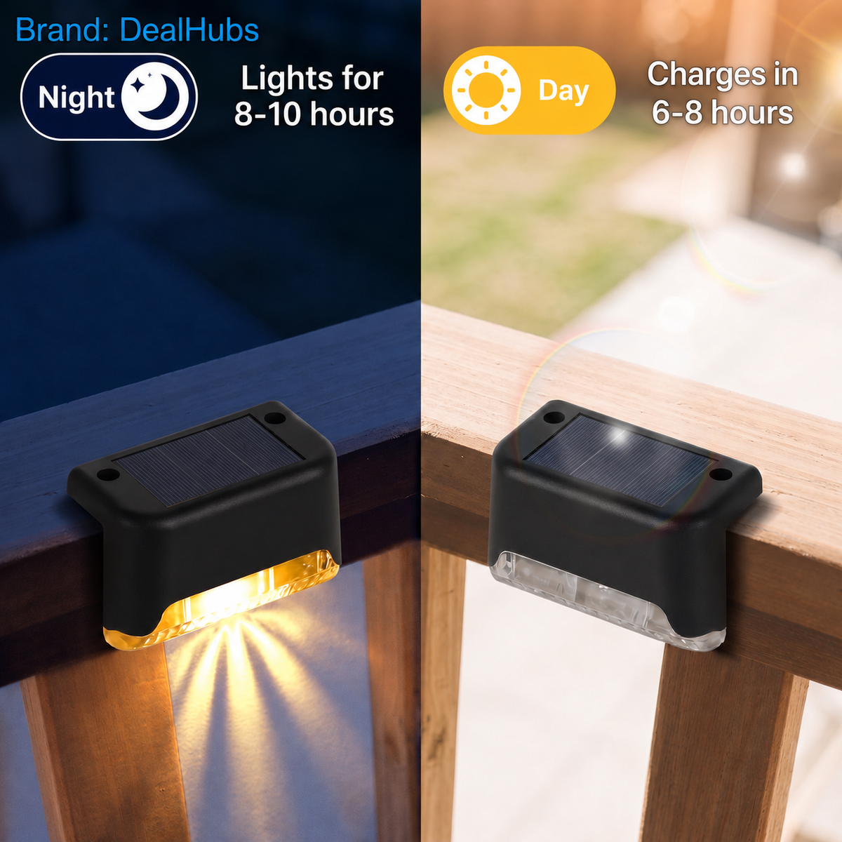 Solar-Powered Outdoor Lamp