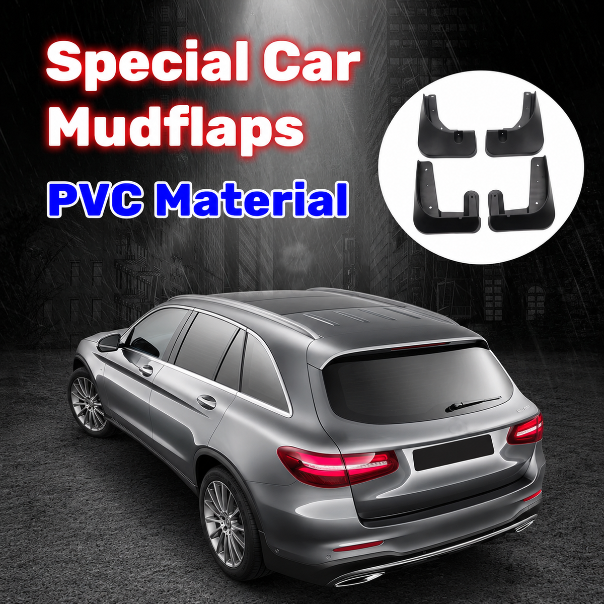 Car Logo Mud Flaps – 4 Pieces