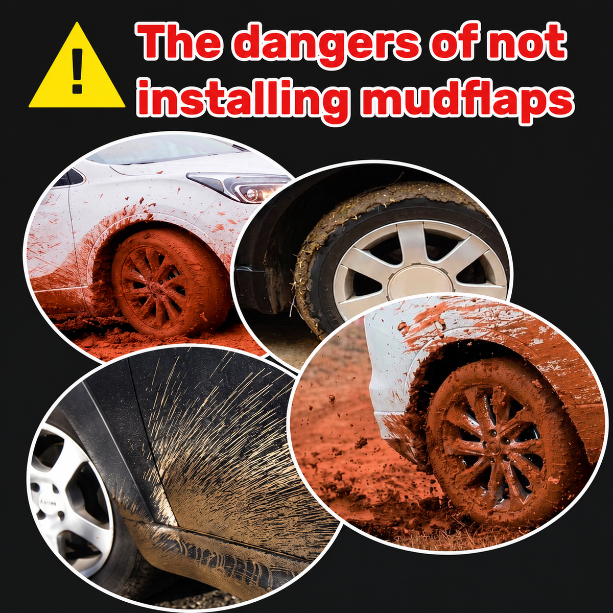 Car Logo Mud Flaps – 4 Pieces