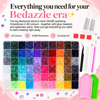 Bedazzle Kit – 48,000 rhinestones in 60 colours