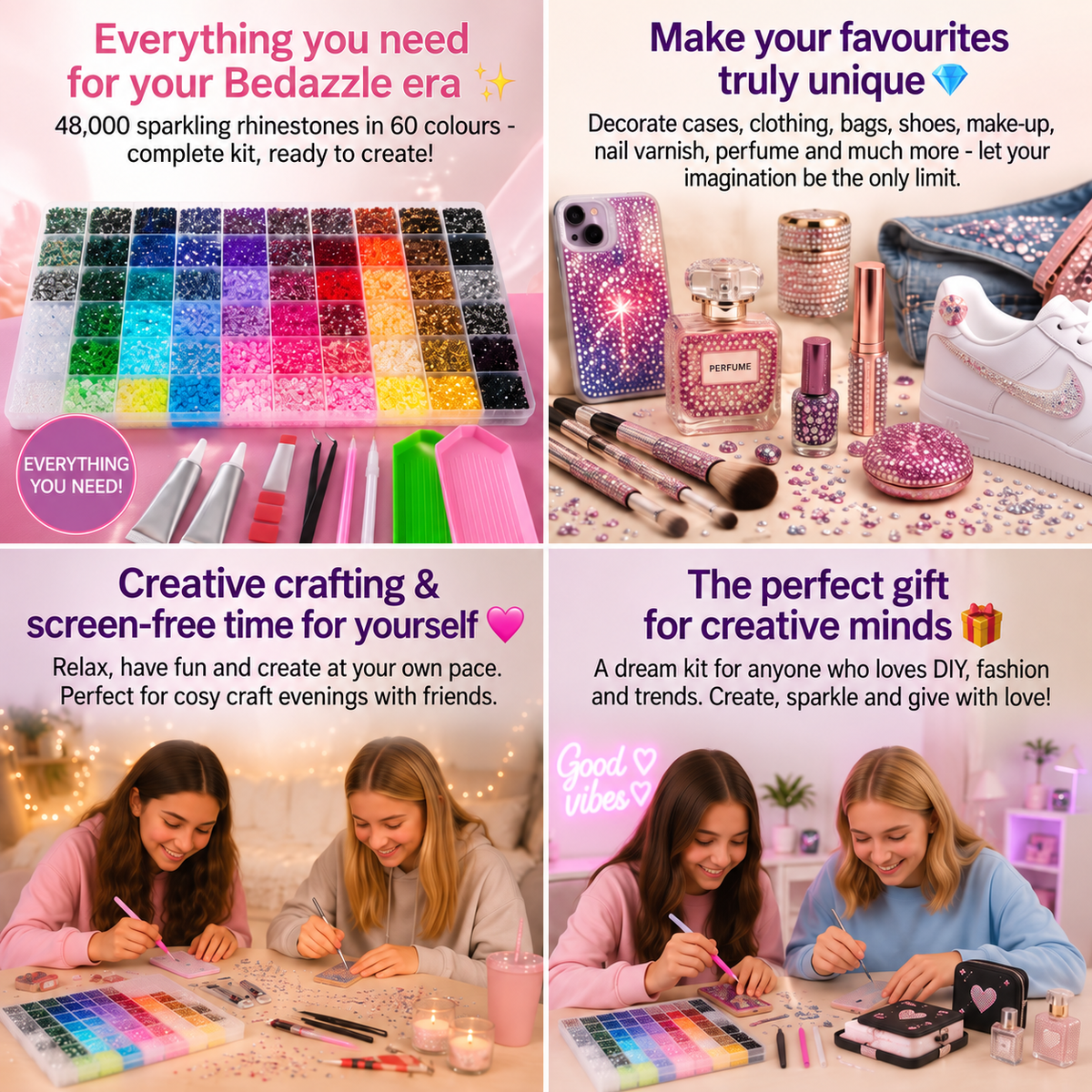 Bedazzle Kit – 48,000 rhinestones in 60 colours