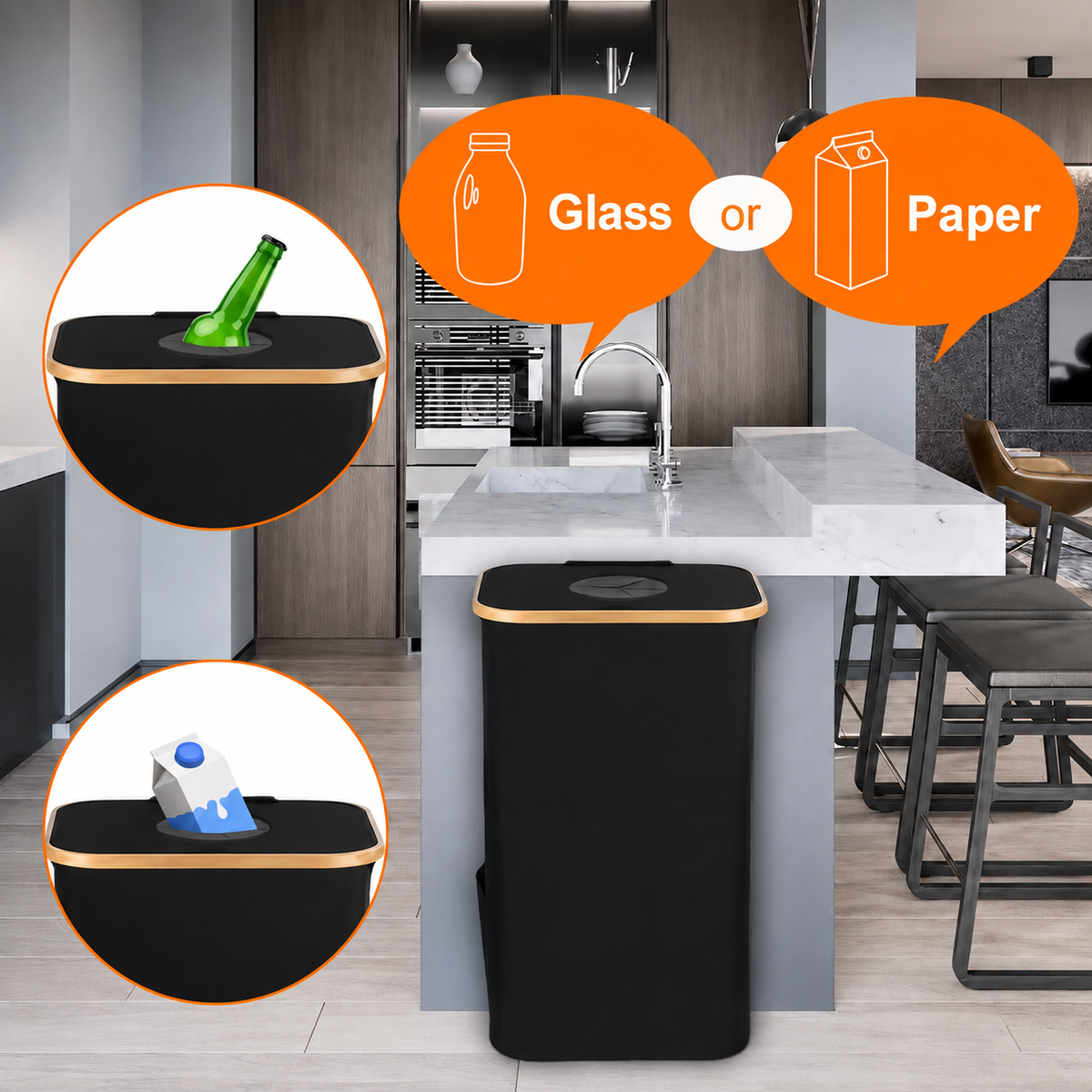 EcoStyle Waste Bin – Modern Recycling That Fits Perfectly into Your Home