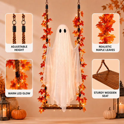 The ghost swing with LED lighting – this year’s must-have Halloween novelty!