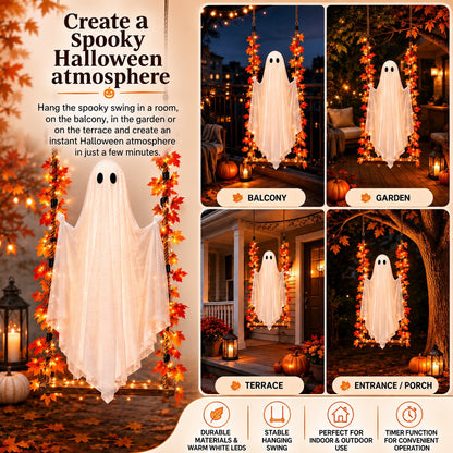The ghost swing with LED lighting – this year’s must-have Halloween novelty!