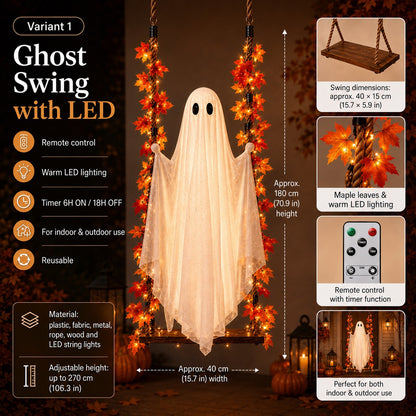 The ghost swing with LED lighting – this year’s must-have Halloween novelty!