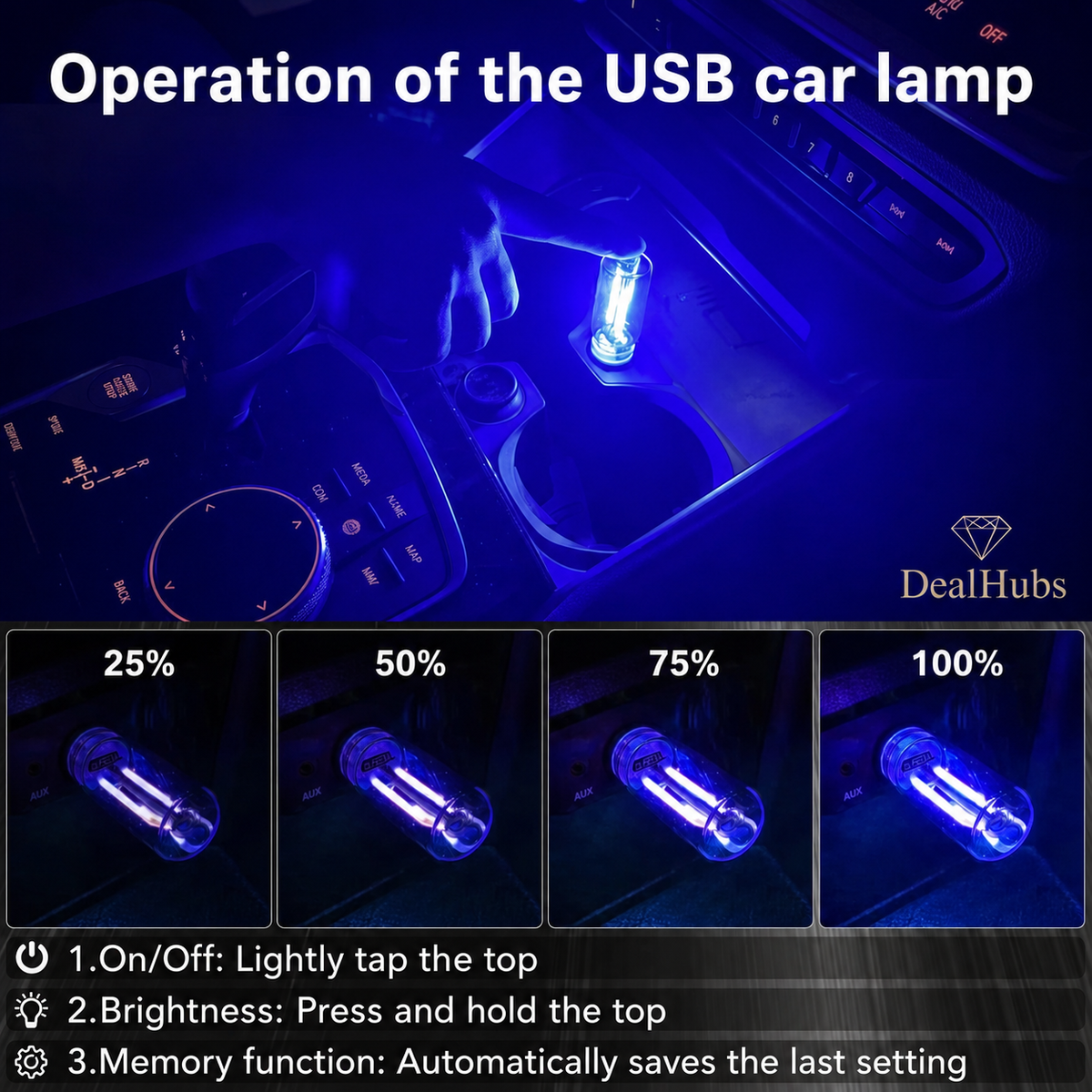USB night light for the car