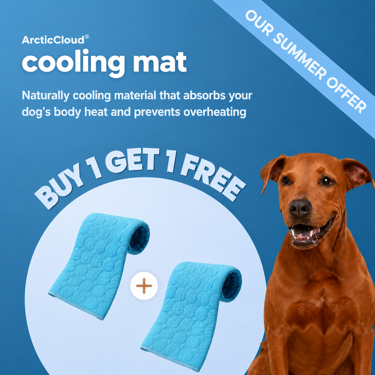 ArcticCloud® - Cooling Dog Mat (BUY 1 GET 1 FREE)
