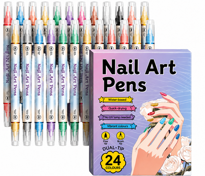 Double-Sided Nail Art Pen Set
