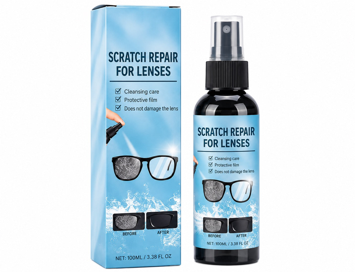 Scratch Repair Spray for Eyeglass Lenses