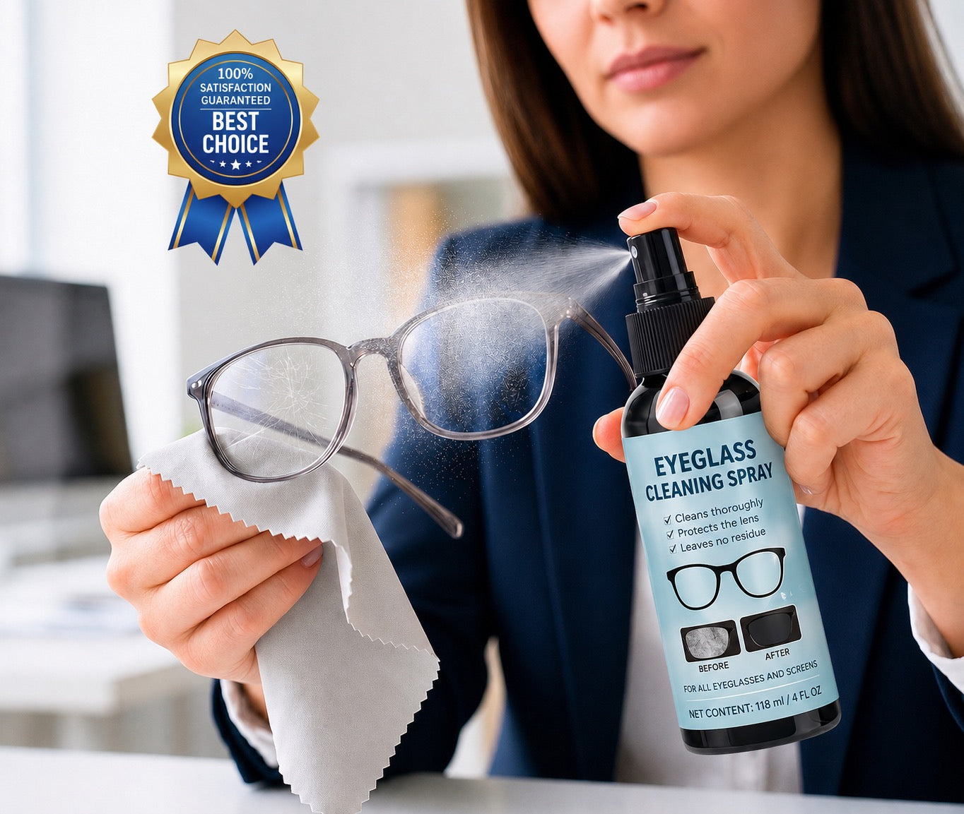 Scratch Repair Spray for Eyeglass Lenses