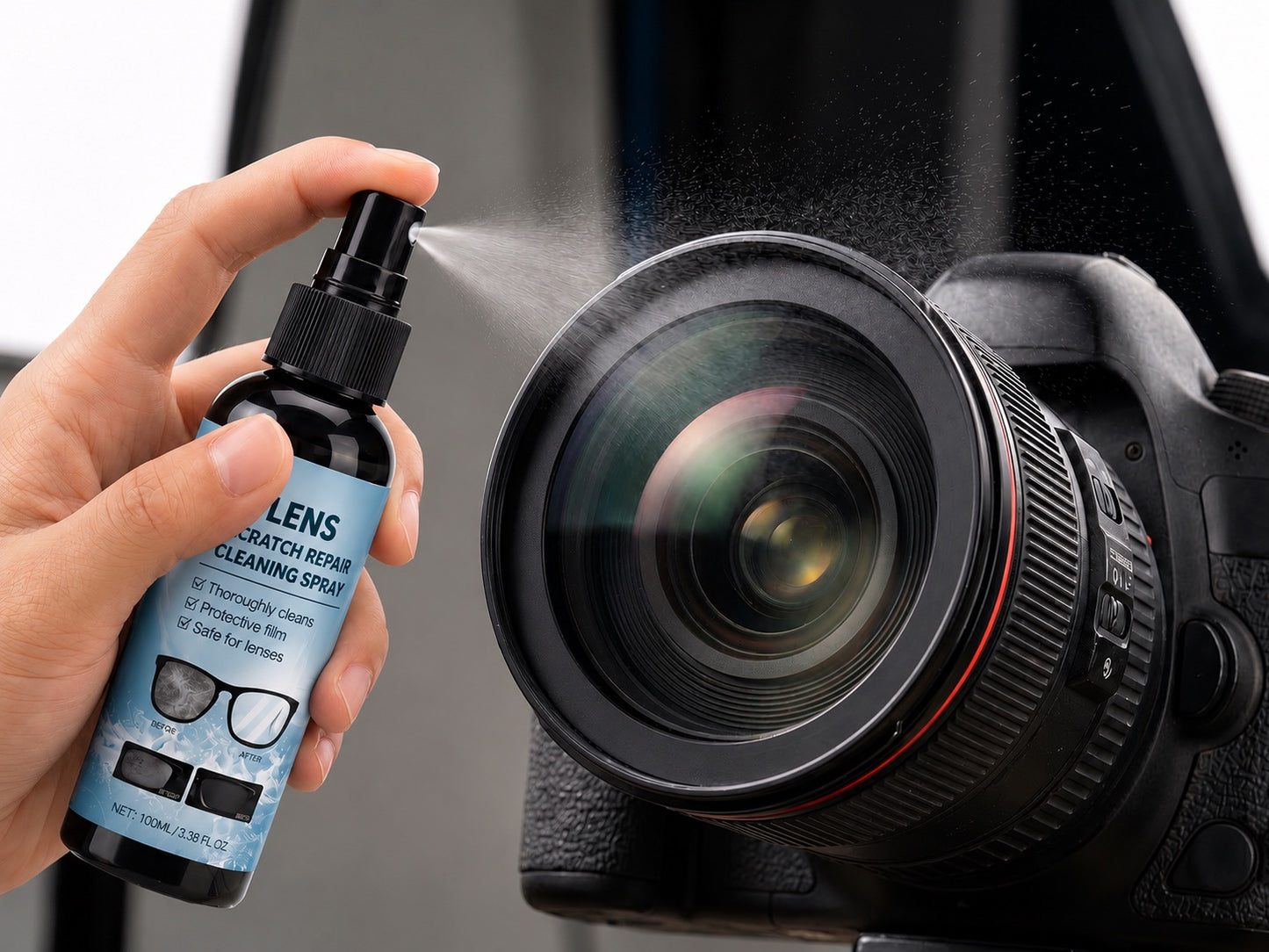 Scratch Repair Spray for Eyeglass Lenses