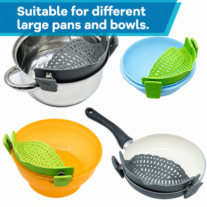 Strainer Attachment for Pots and Pans