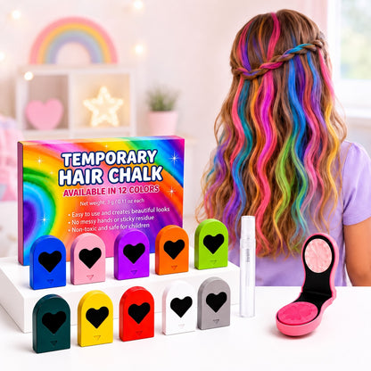 Hair Color Crayons – 12 Washable Colors