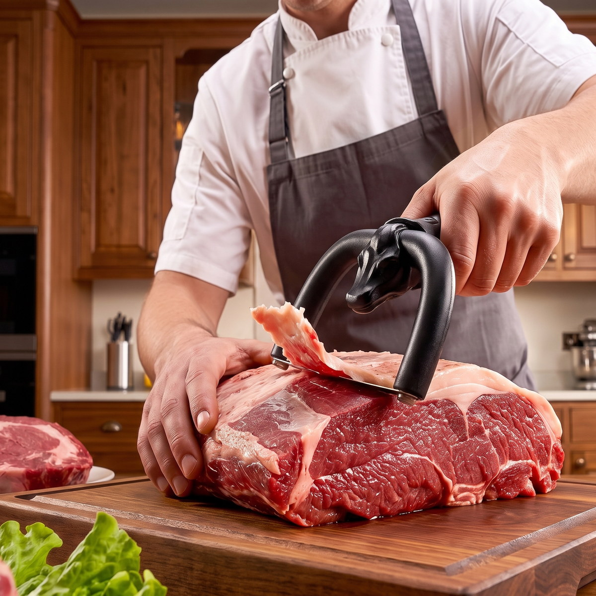 Hand Knife for Removing Fat from Beef and Pork