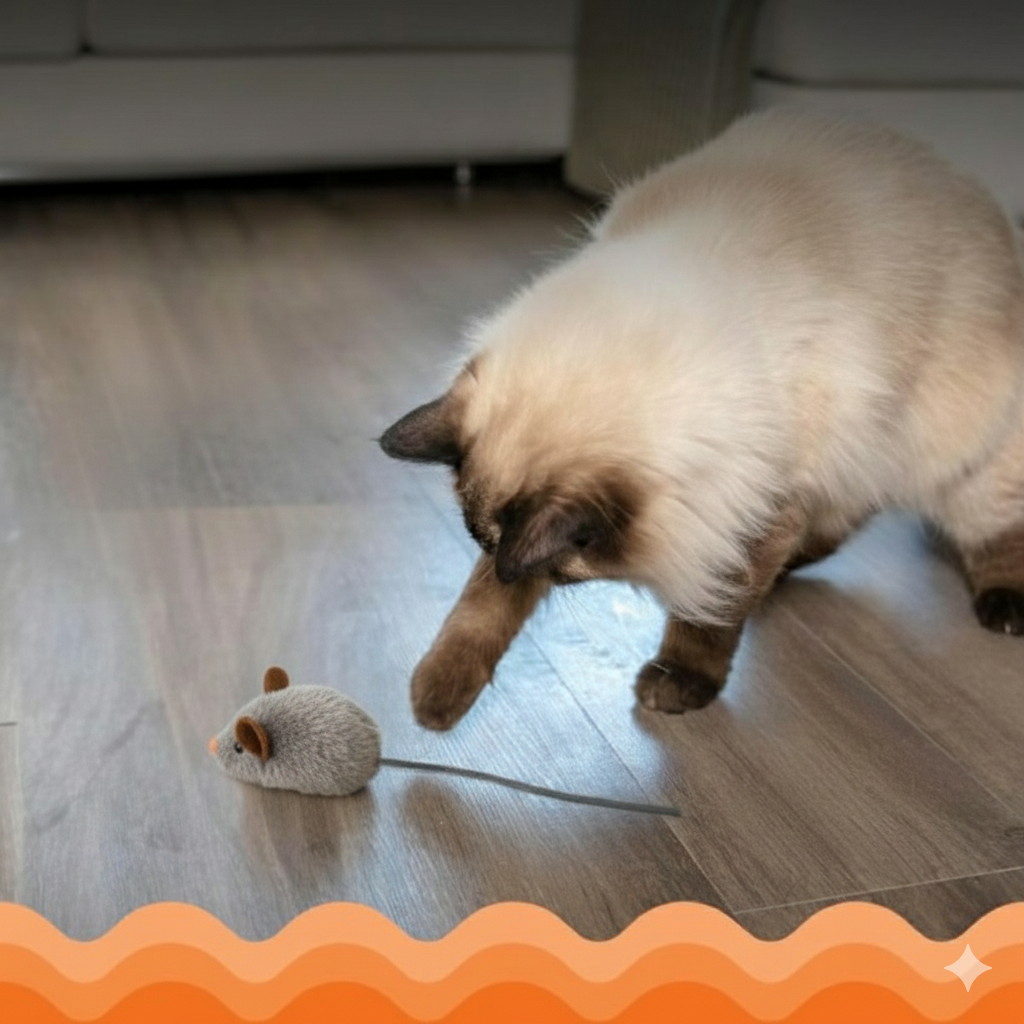 Realistic Interactive Cat Toy