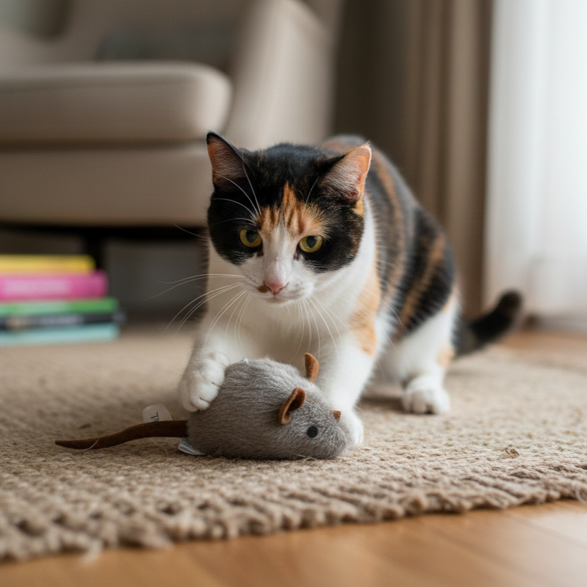 Realistic Interactive Cat Toy