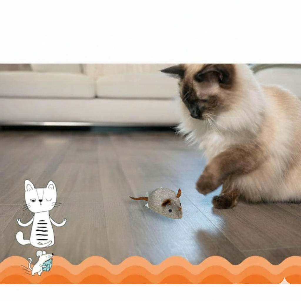 Realistic Interactive Cat Toy