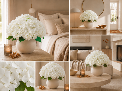 Artificial Autumn Hydrangea – Lifelike artificial hydrangeas with a realistic texture