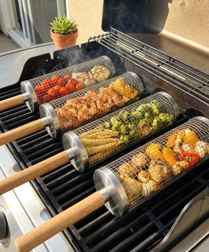 Rolling Grill Basket