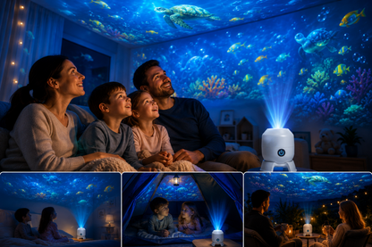 OceanWave Ocean Projector with Rotating LED Lights – Create Magical Evenings