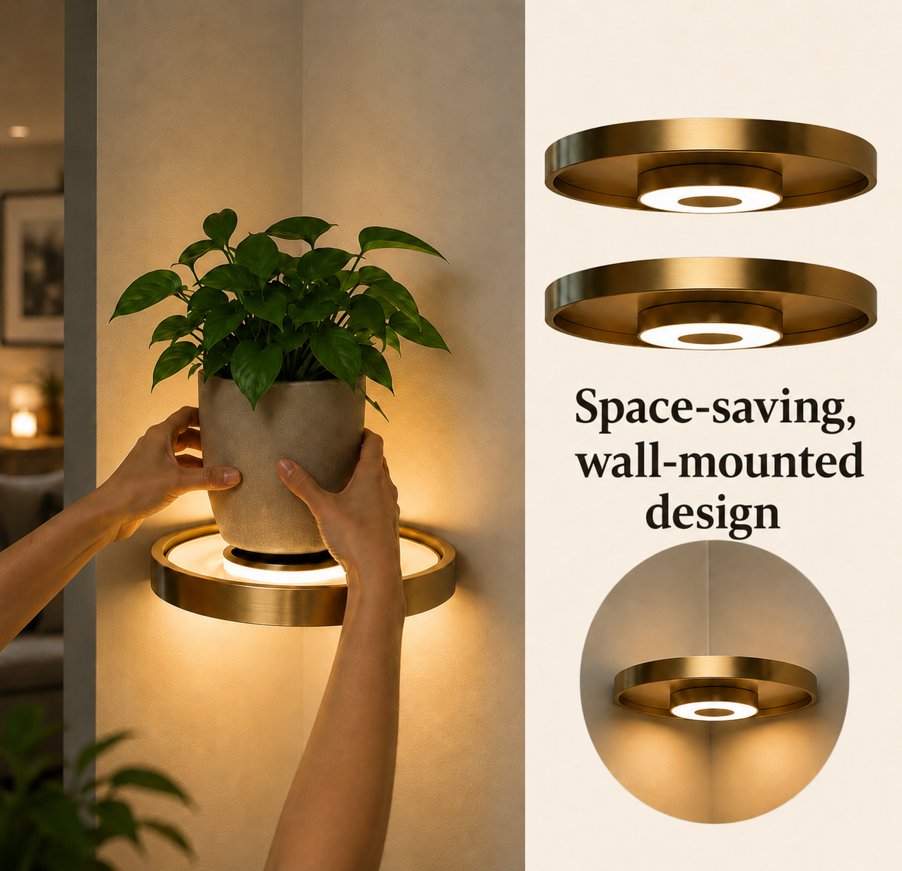 Illuminated Wall Shelf