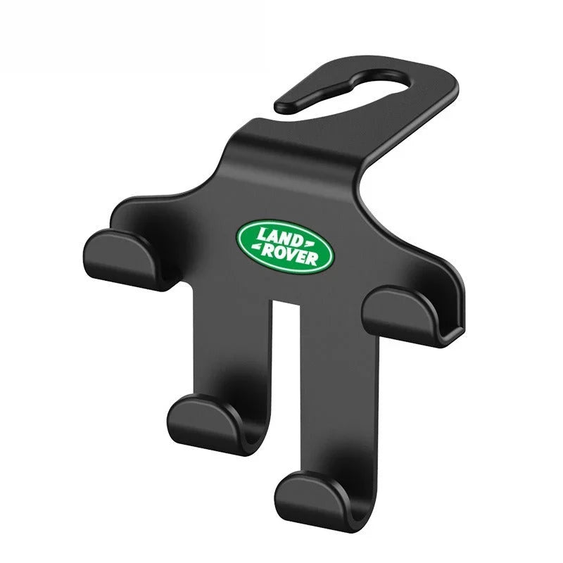 Car Logo Headrest Hook (2 Pieces) — Sturdy, Space-Saving Storage for Bags, Shopping and Accessories