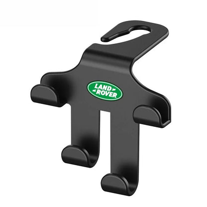 Car Logo Headrest Hook (2 Pieces) — Sturdy, Space-Saving Storage for Bags, Shopping and Accessories