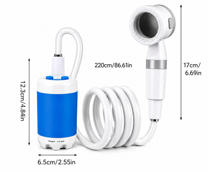 Portable Water Pump: Set with Hose and Sprayer