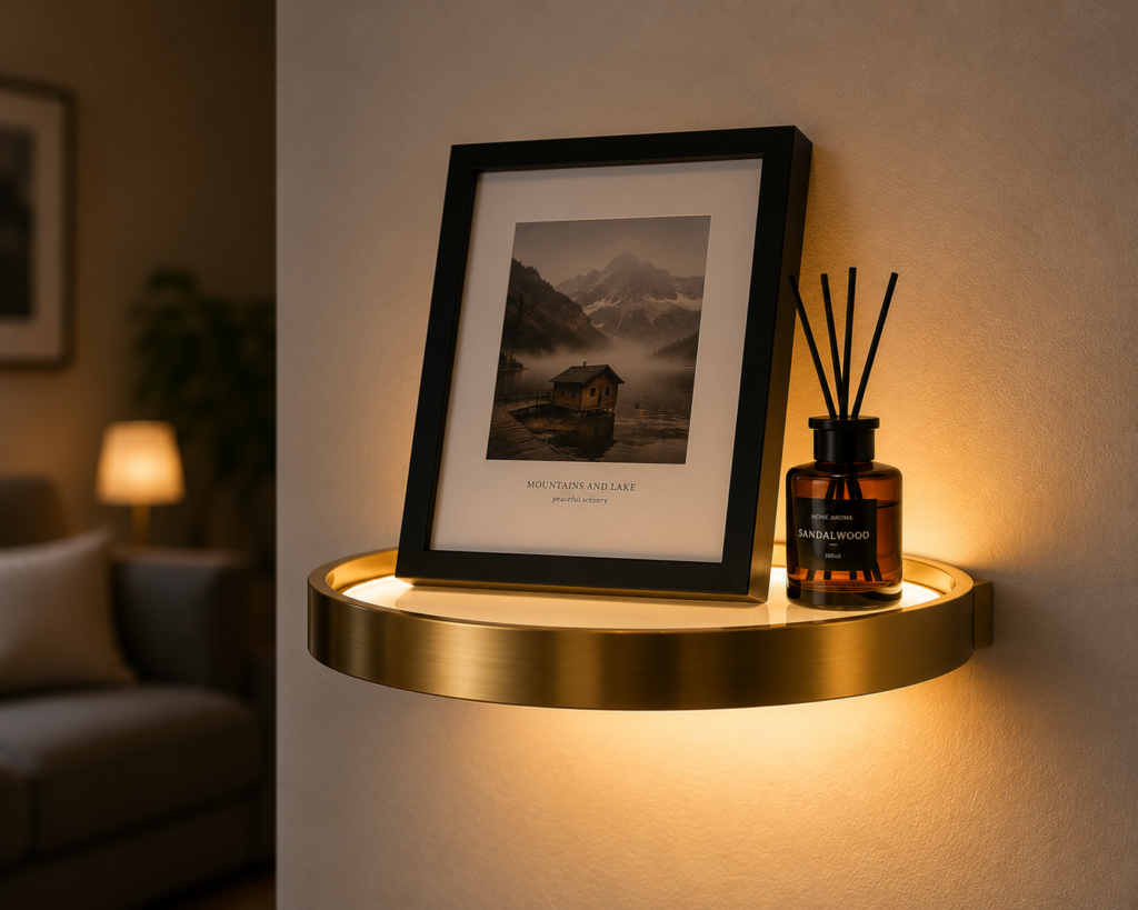Illuminated Wall Shelf